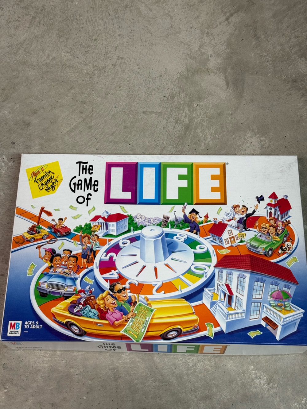 Hasbro The Game of Life Board Game - White, Blue, Green, Orange, Purple